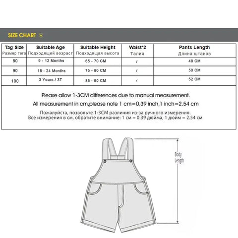 Babies denim overalls