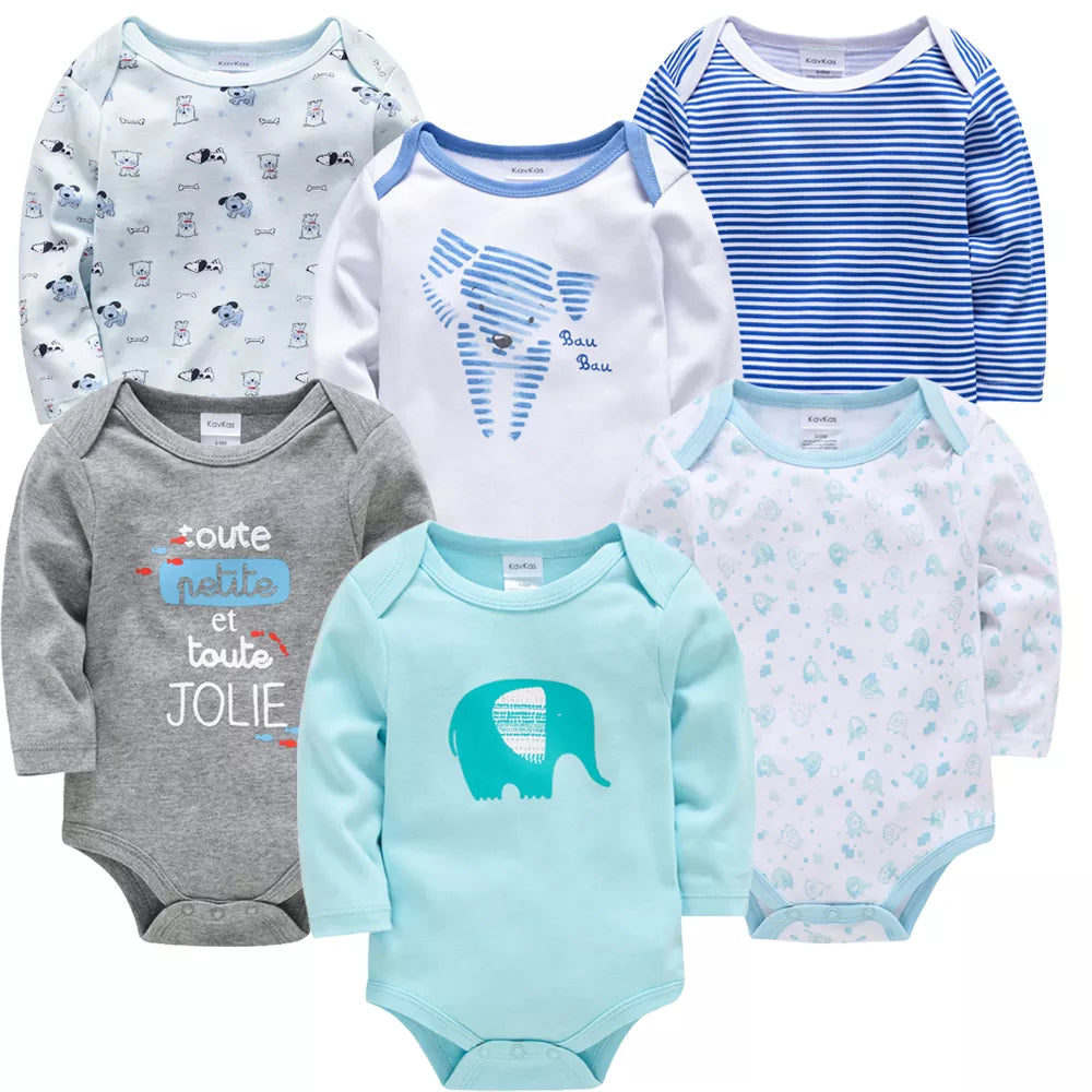 100% Cotton Baby Bodysuit 6PCS/3PCS