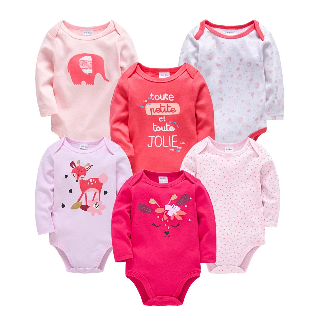 100% Cotton Baby Bodysuit 6PCS/3PCS