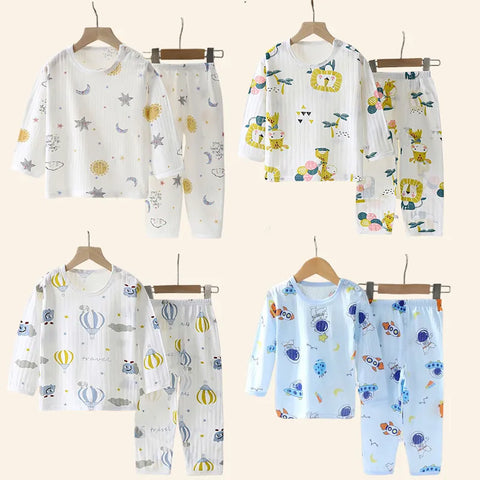 Kids Cotton  Long/Short Sleeve  Sleepwear