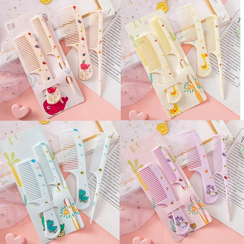 2pcs/set Cute Kids Hairdressing Comb