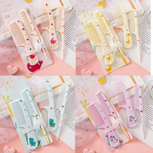 2pcs/set Cute Kids Hairdressing Comb