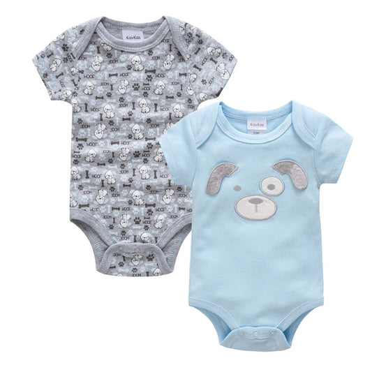 2 PCS/SET 100%Cotton Cute Newborn Bodysuit