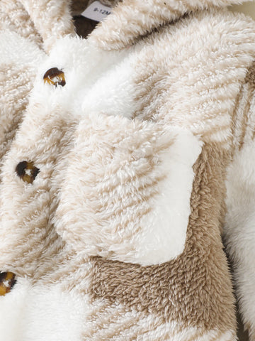 Plush jumpsuit for babies