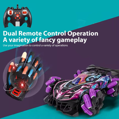 Radio-controlled car WL toys F1 Drift with LED lighting, music. Gesture remote control.