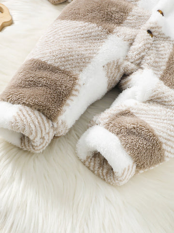 Plush jumpsuit for babies