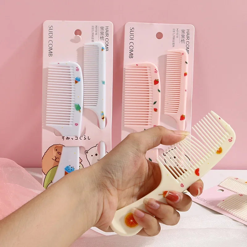 2pcs/set Cute Kids Hairdressing Comb