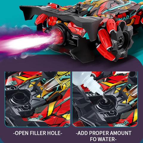 Radio-controlled car WL toys F1 Drift with LED lighting, music. Gesture remote control.