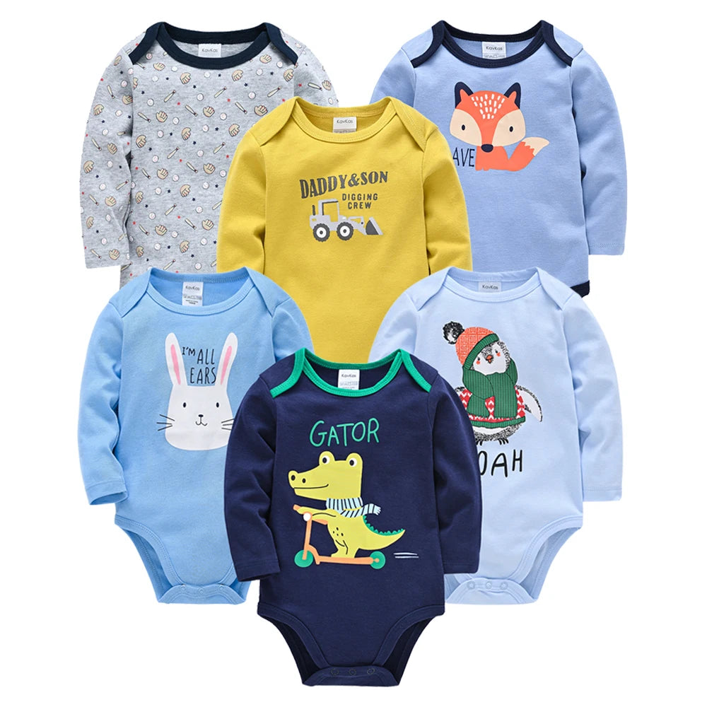 100% Cotton Baby Bodysuit 6PCS/3PCS