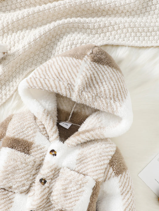 Plush jumpsuit for babies
